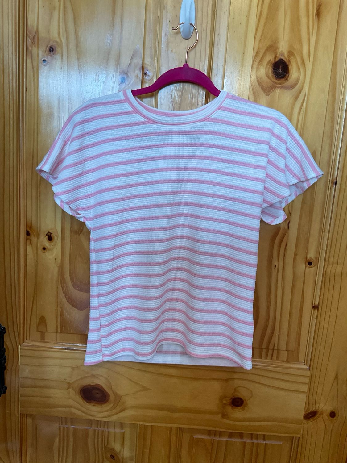 KLd. 45502 Textured Knit Top-Pink