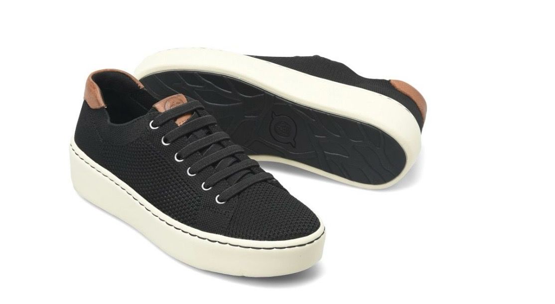 Born BR00872 Mira TennisShoe-Black Knit