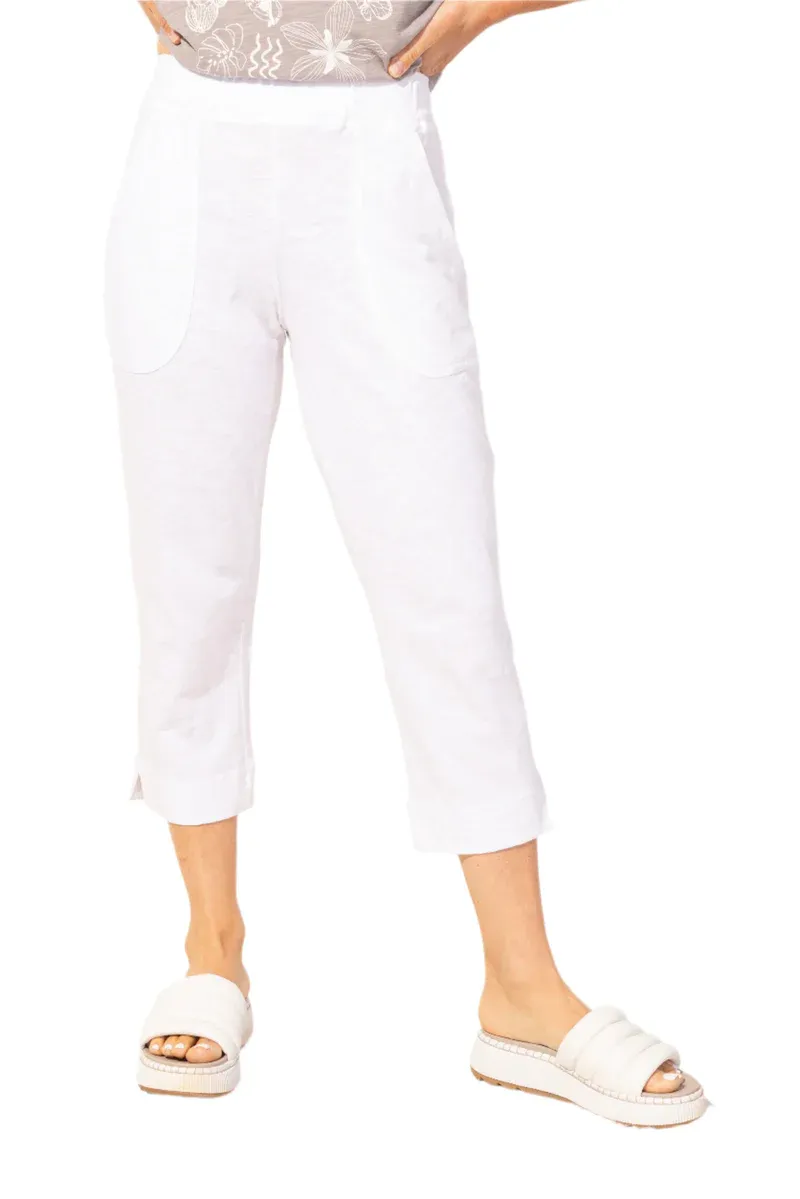 Habitat 60005 Escape Cotton Slub Capri-White
