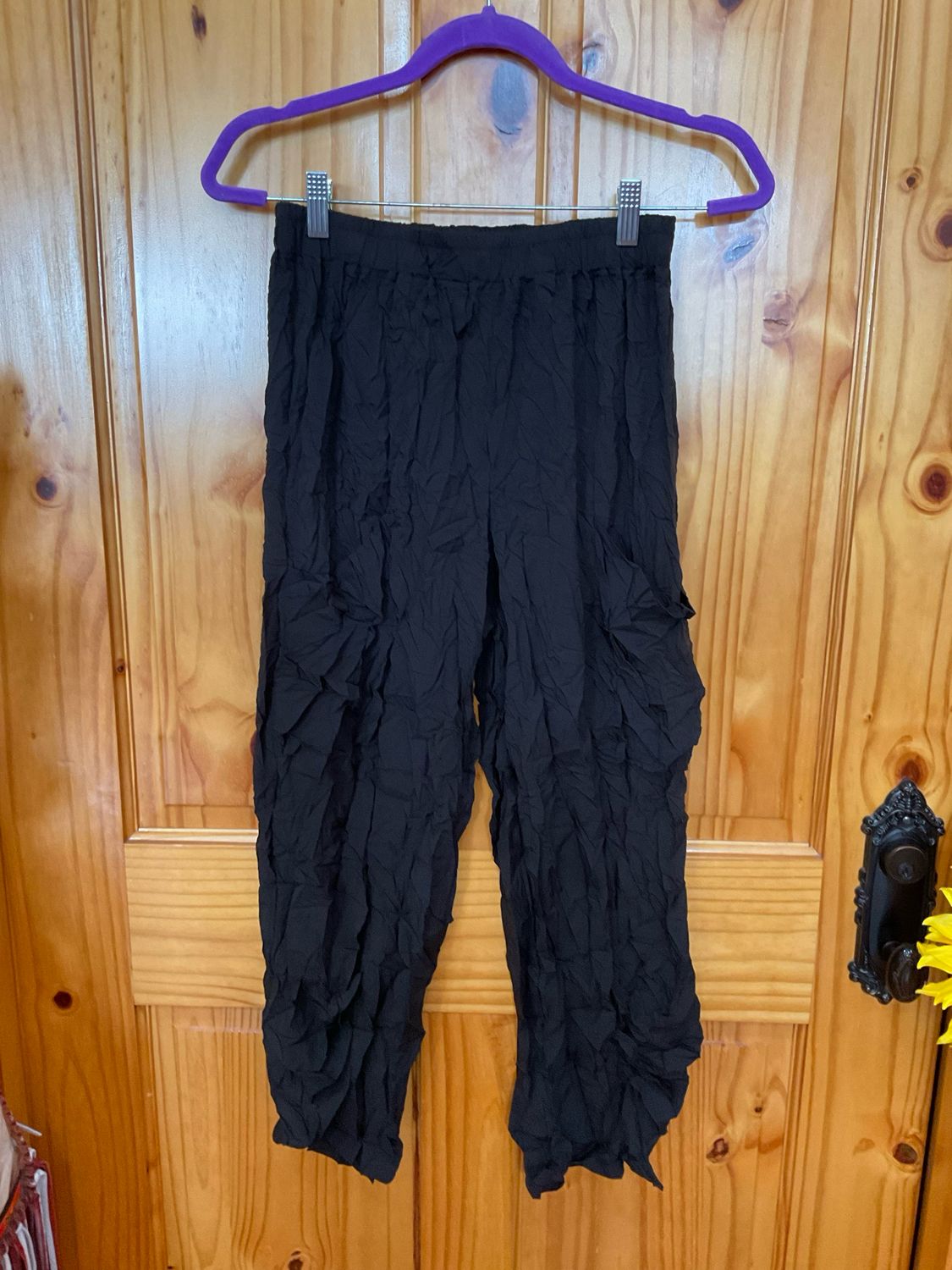 Shana 26089S Lantern Pants-Black