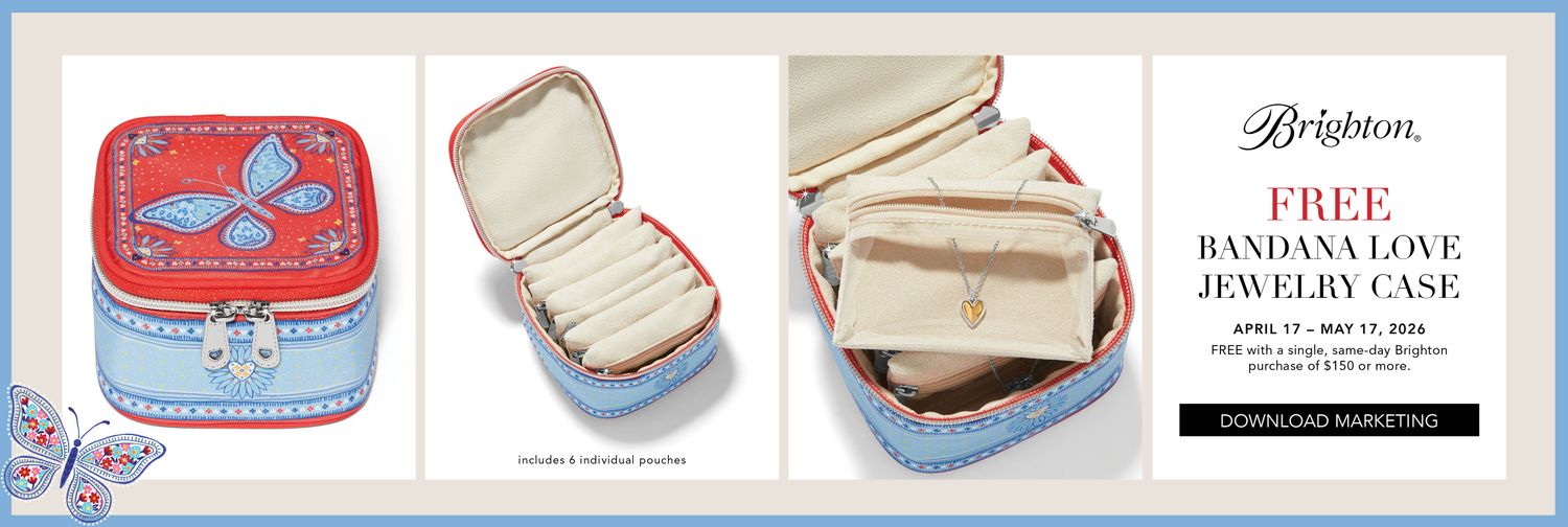 Brighton D30344 Bandana Love Jewelry Case-Promotion