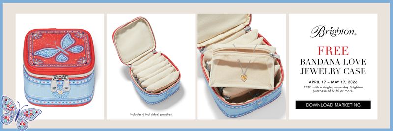 Brighton D30344 Bandana Love Jewelry Case-Promotion