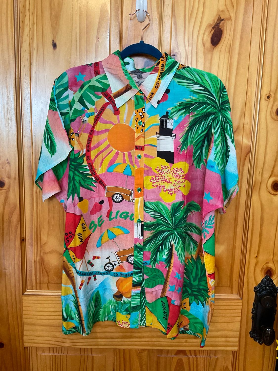 Shana 26415 Cap Sleeve Button Down