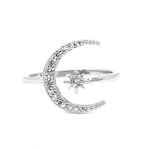 Maya J Moon and Stars Ring