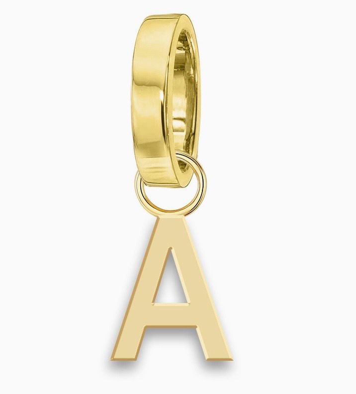 Maya J Mini Drops of Charms Initials-Yellow