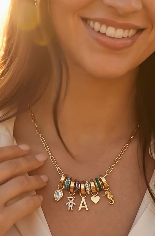 Maya J Mini Drops of Charms-White