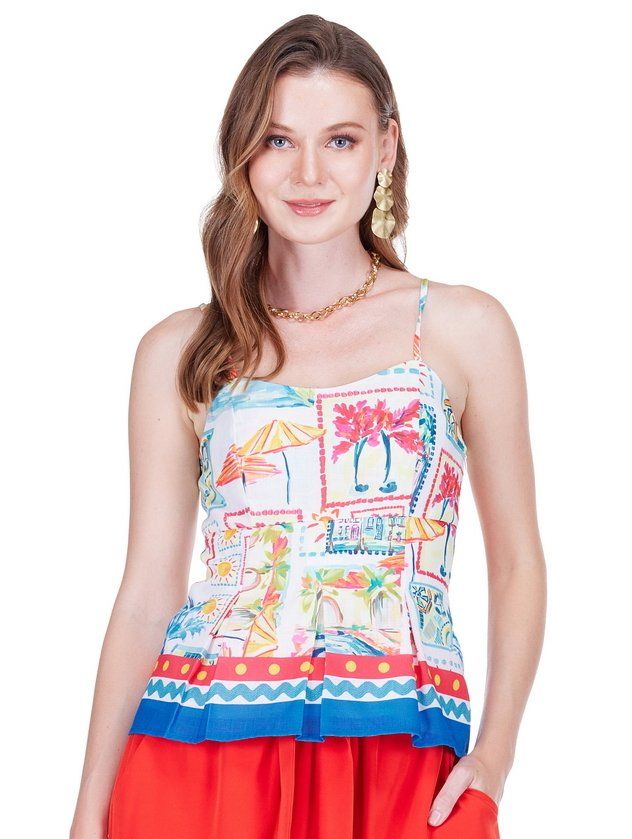 Joy Joy 77D4976 Pleated Bustier-SunnyVacay