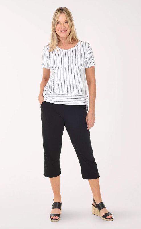 Habitat 60005 Escape Cotton Slub Capri-Black