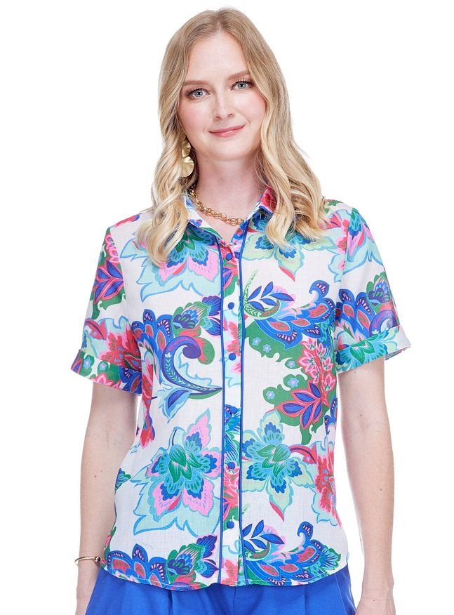 Jade 77D5139 Trimmed Blouse-ExoticGarden