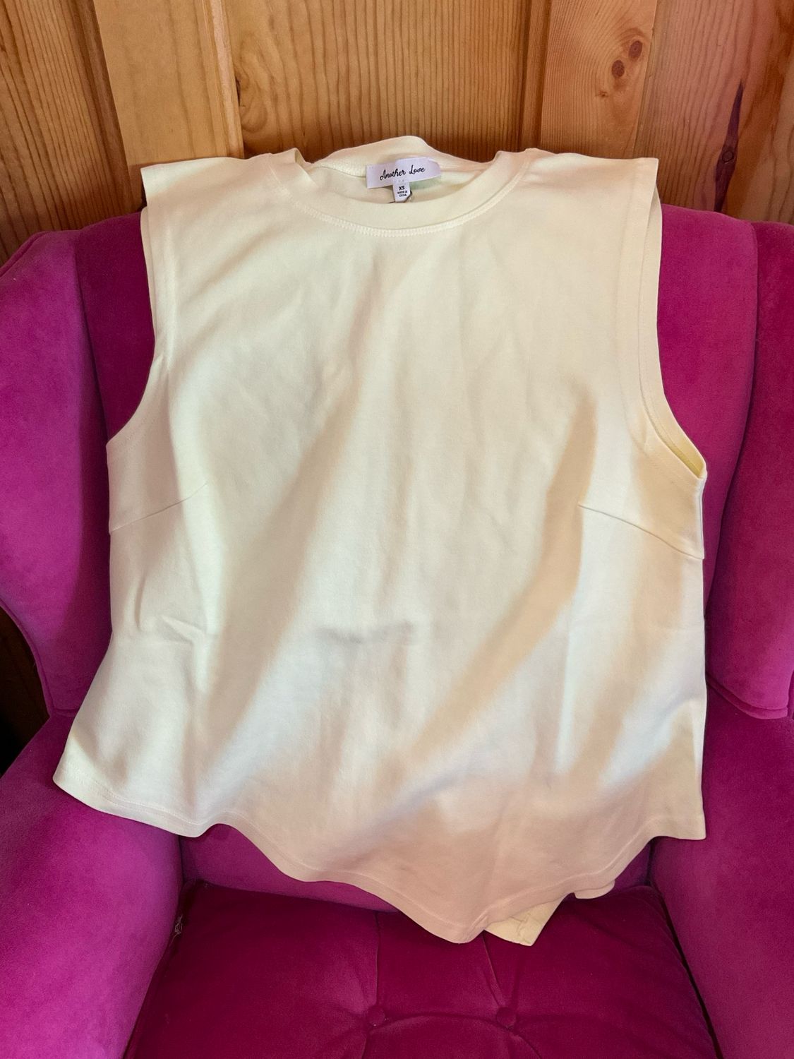 Another Love AKN1001 Jayana SlvLess Tee-Sunshine