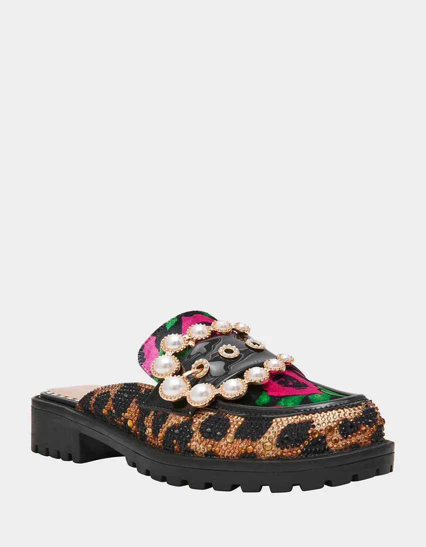 Betsey Johnson Barton Pink/Green Multi Mule