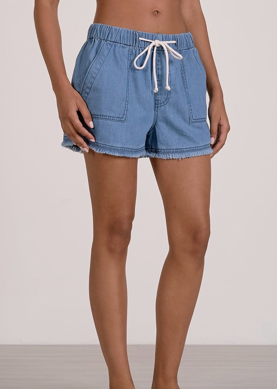 Elan JE3145 Elastic WB Short-DK Denim