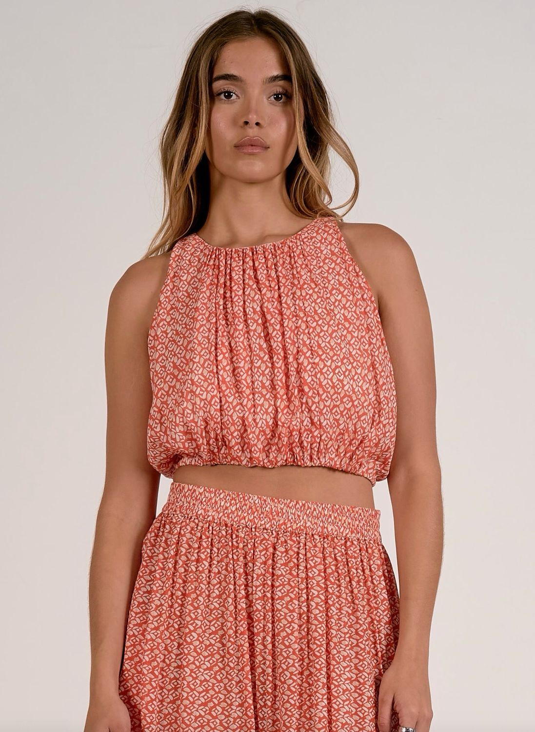 Elan VMP11237 Halter Top-RedZina