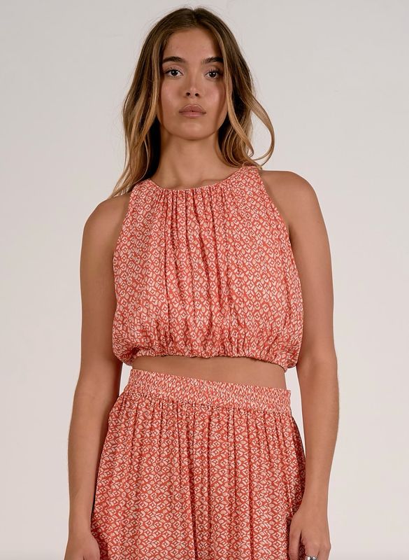 Elan VMP11237 Halter Top-RedZina