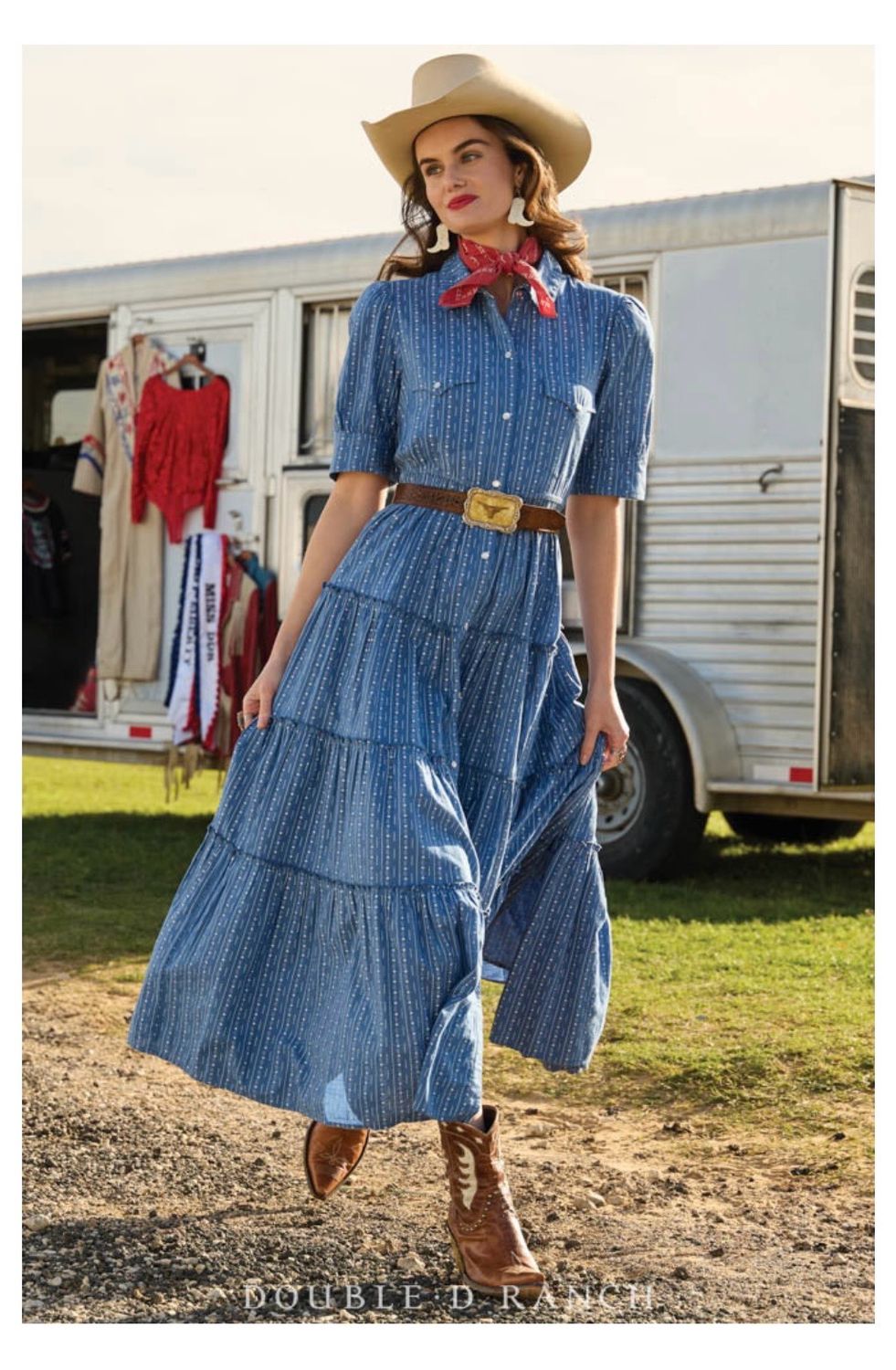 Double D D1508 Bunting Blues Dress