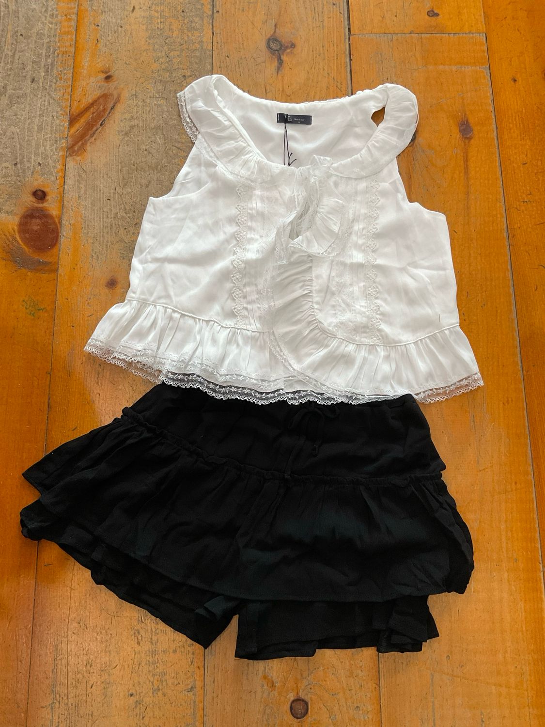 KLd. 60462 Boho Skort-Black