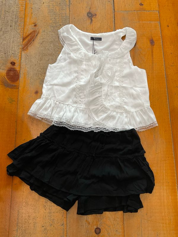 KLd. 60462 Boho Skort-Black