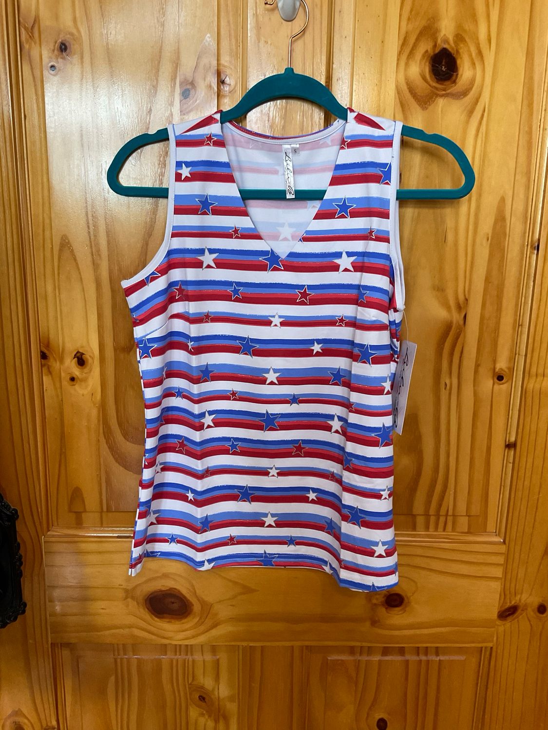 Lulu B SPX5321P Sleeveless V Neck Top-SSTR