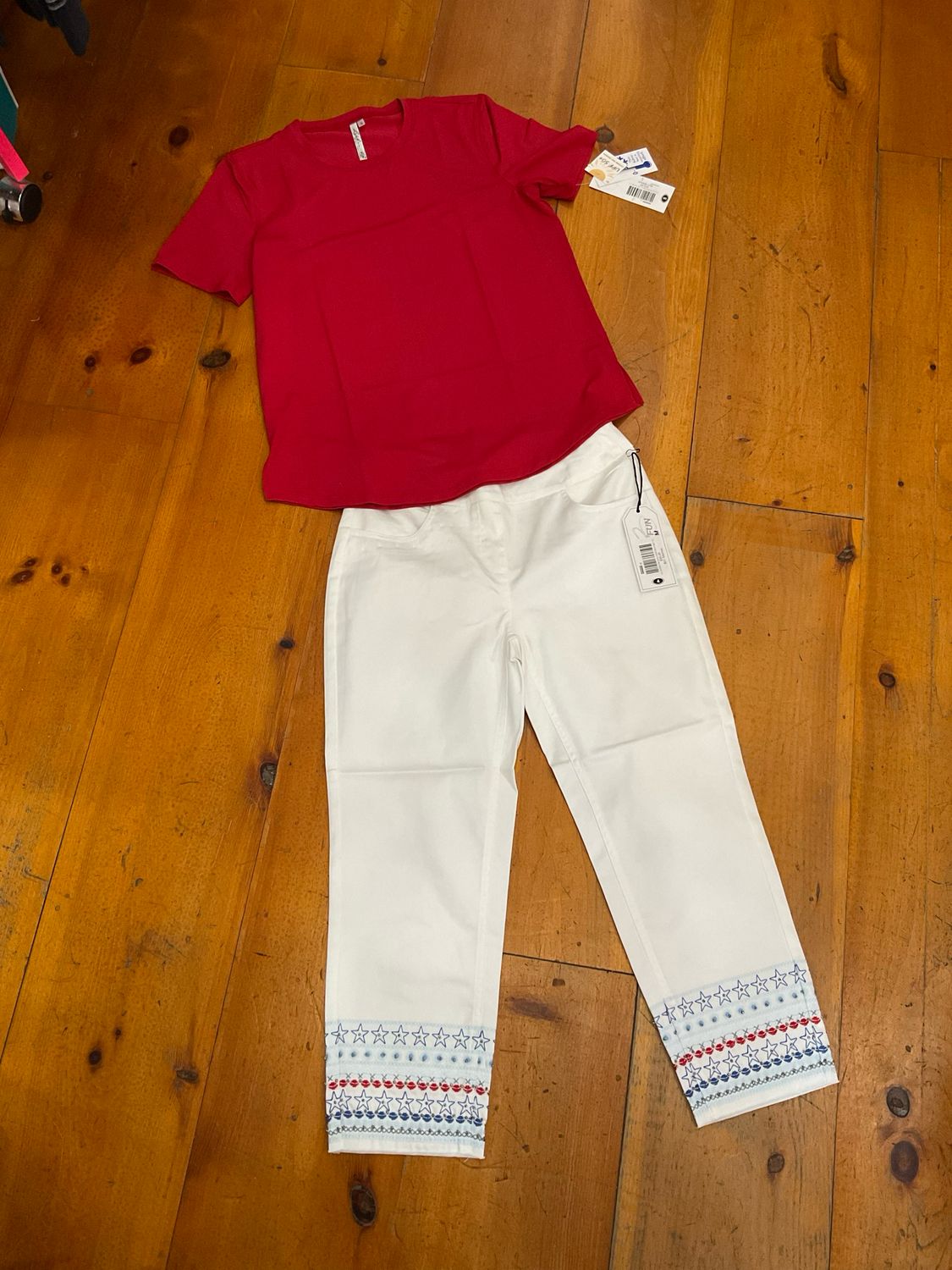 Lulu B SPX5269S Nancy's SS Top-Red