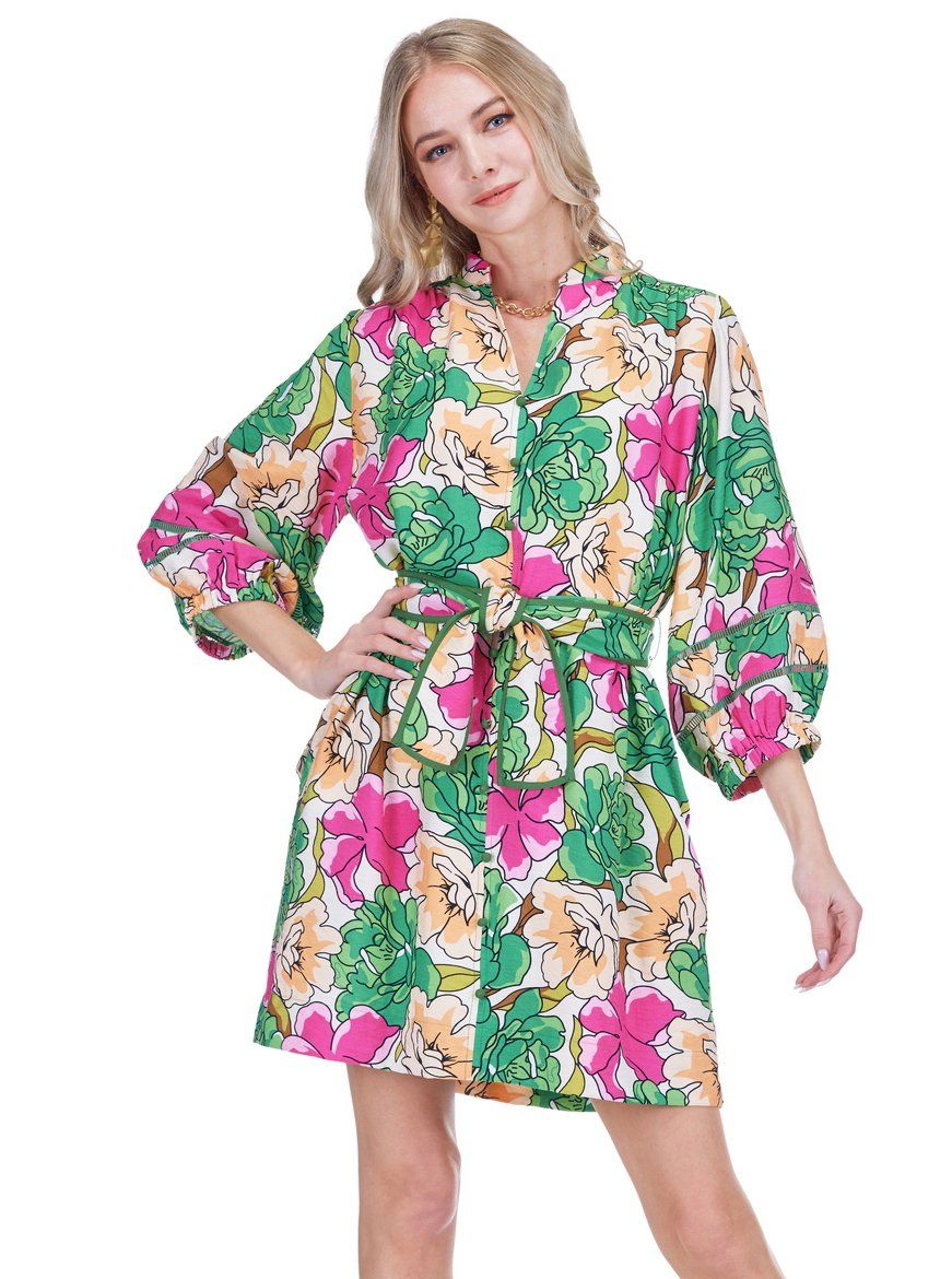 Joy Joy 78E4995 Front SplitButtons Dress-PetalPop