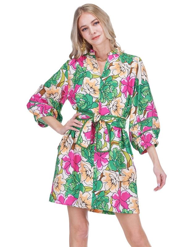 Joy Joy 78E4995 Front SplitButtons Dress-PetalPop