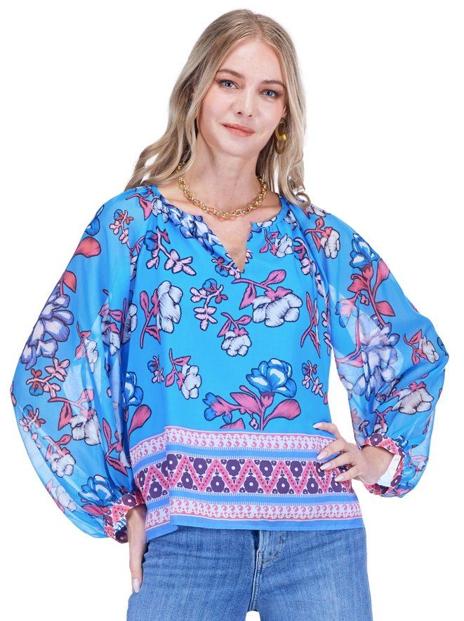 Joy Joy 78E4779-42 Peasant Top-MagnoliasBorder