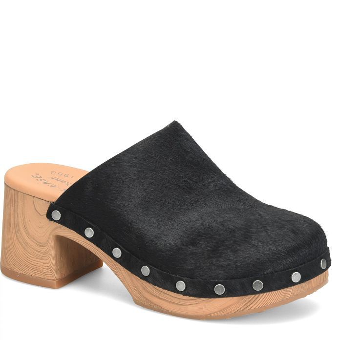 Kork Ease KE00303 Talisa Clog-Black CalfHair