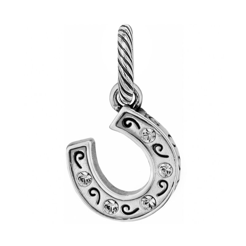 Brighton J91612 Lucky Horseshoe Charm-Silver