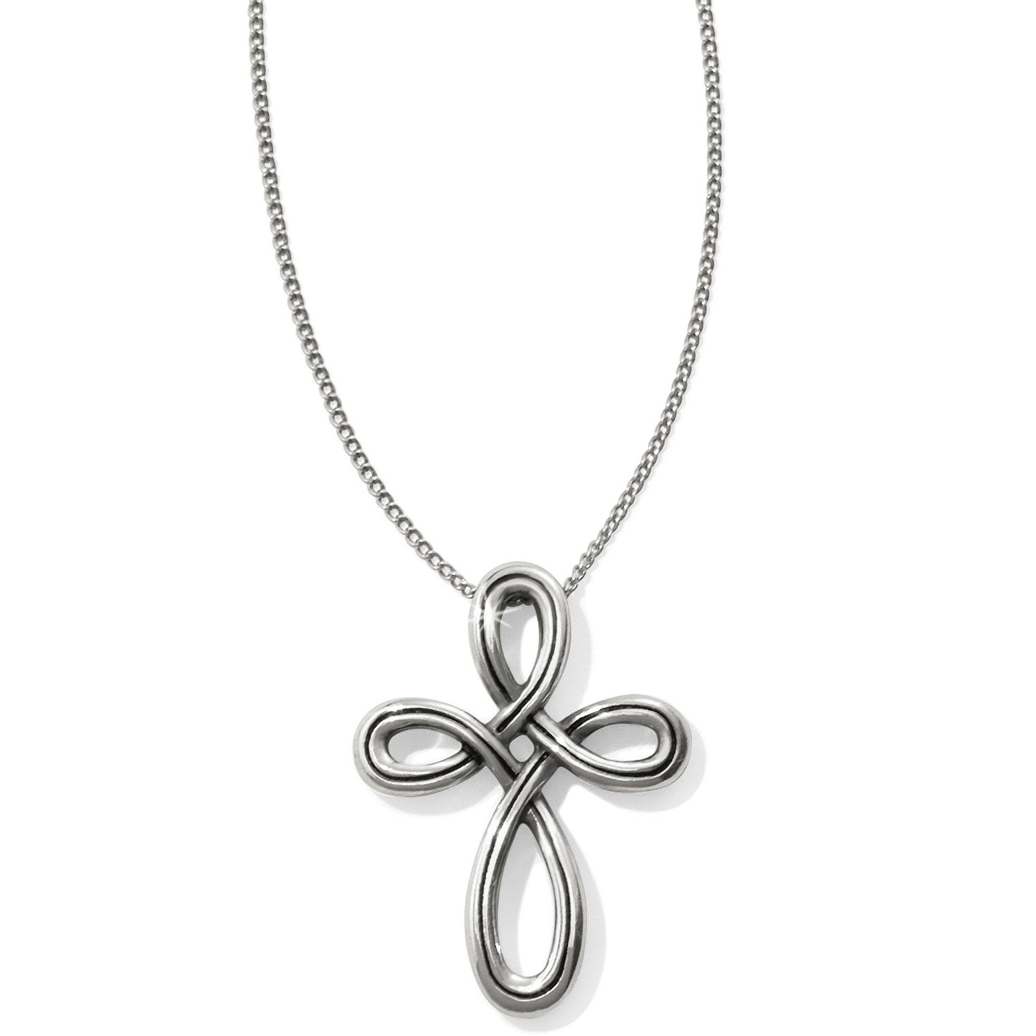 Brighton JL8490 Interlok Petite Cross Necklace
