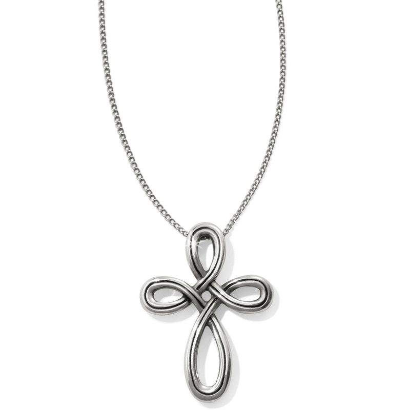 Brighton JL8490 Interlok Petite Cross Necklace