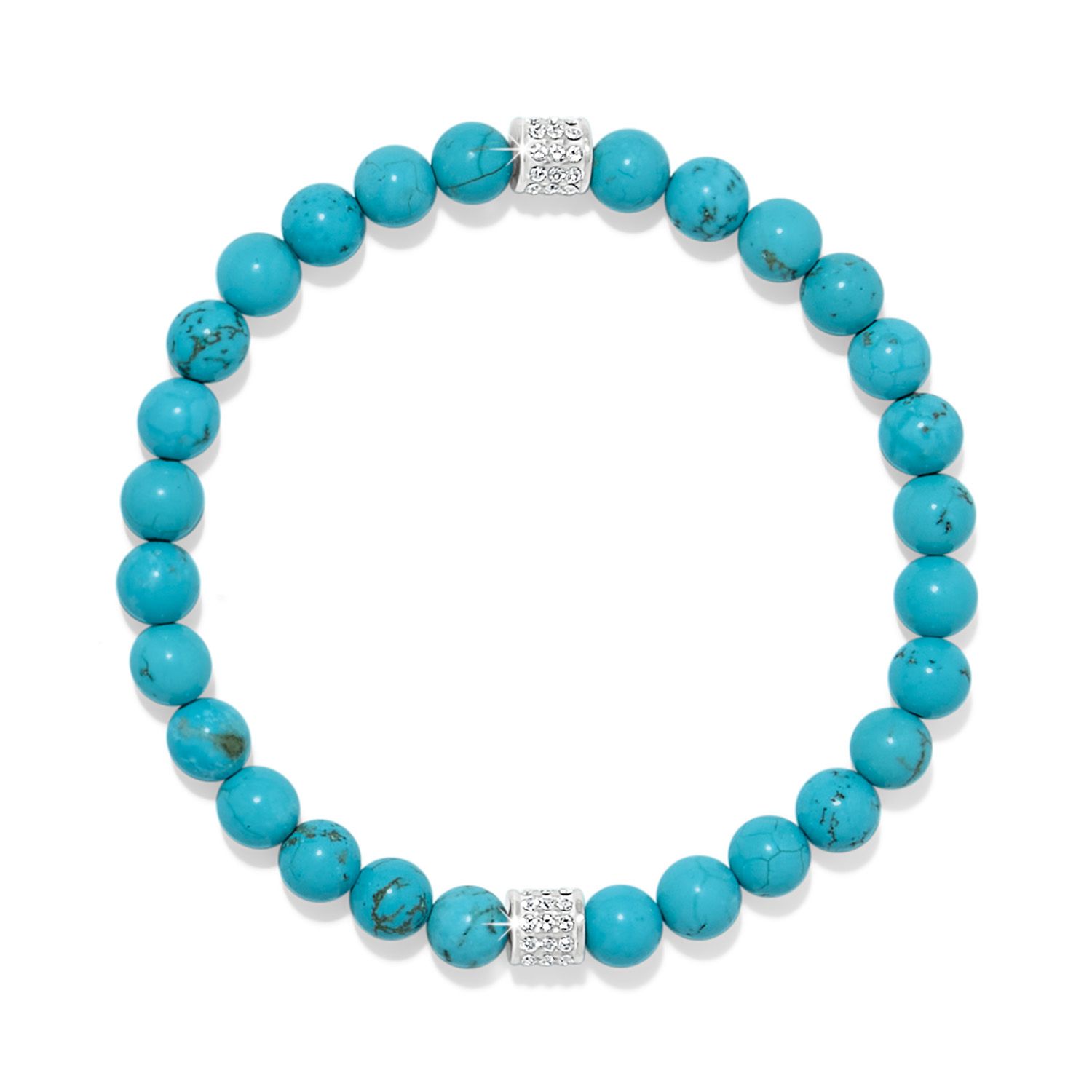 Brighton JF0458 Meridian Petite Turquoise Stretch Bracelet