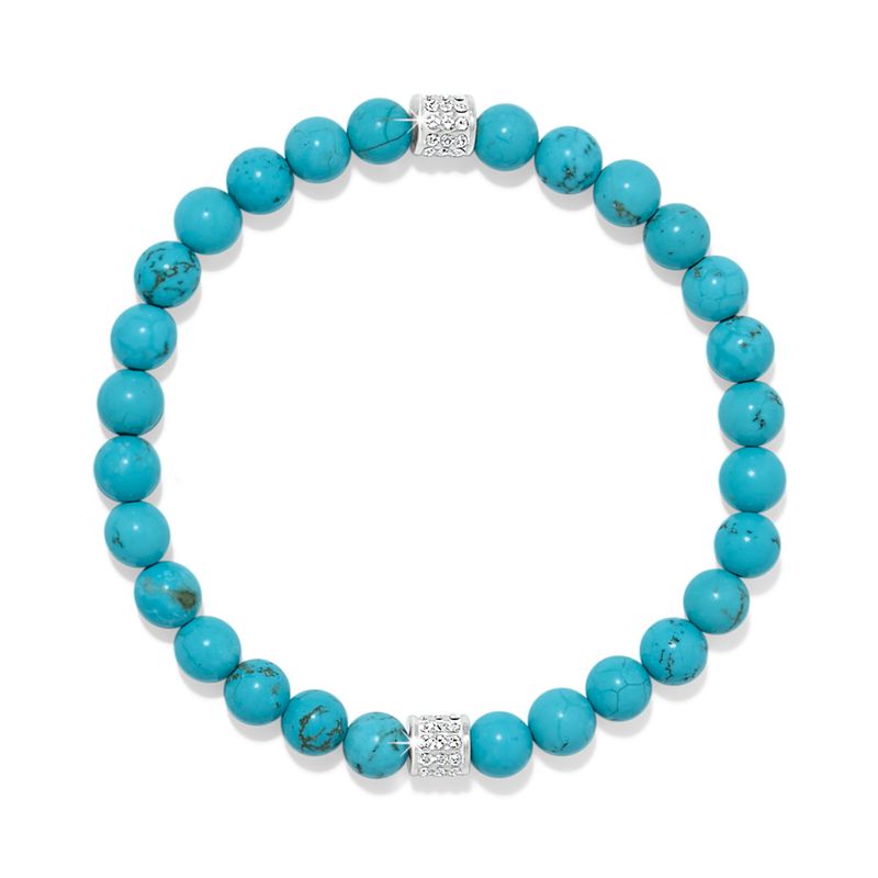 Brighton JF0458 Meridian Petite Turquoise Stretch Bracelet