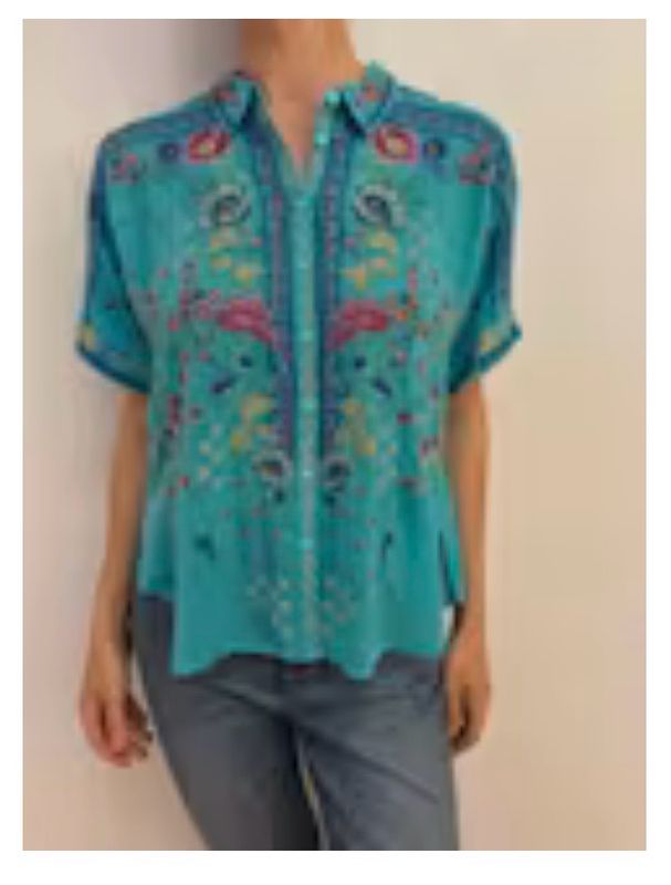 Johnny Was C17626-5 Audrey SS Shirt-Lunes