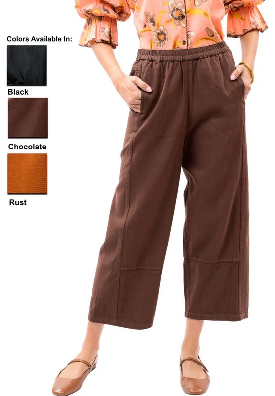 Ivy Jane 221143 Barrel Pant-Brown