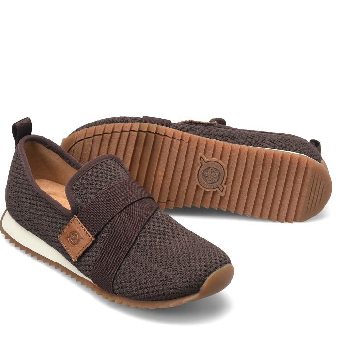Born BR0043283 Newbury Tennis Shoe-DKBrown