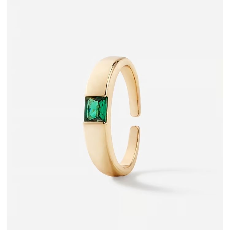 Charlie Paige Chunky Gold Pendant Ring