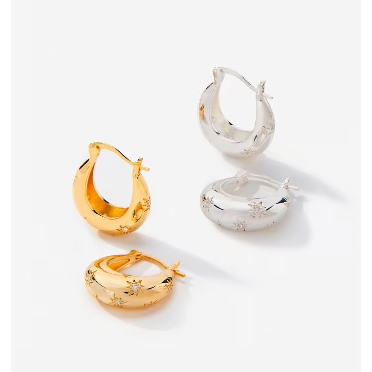 Charlie Paige Celestial Hoop Earrings