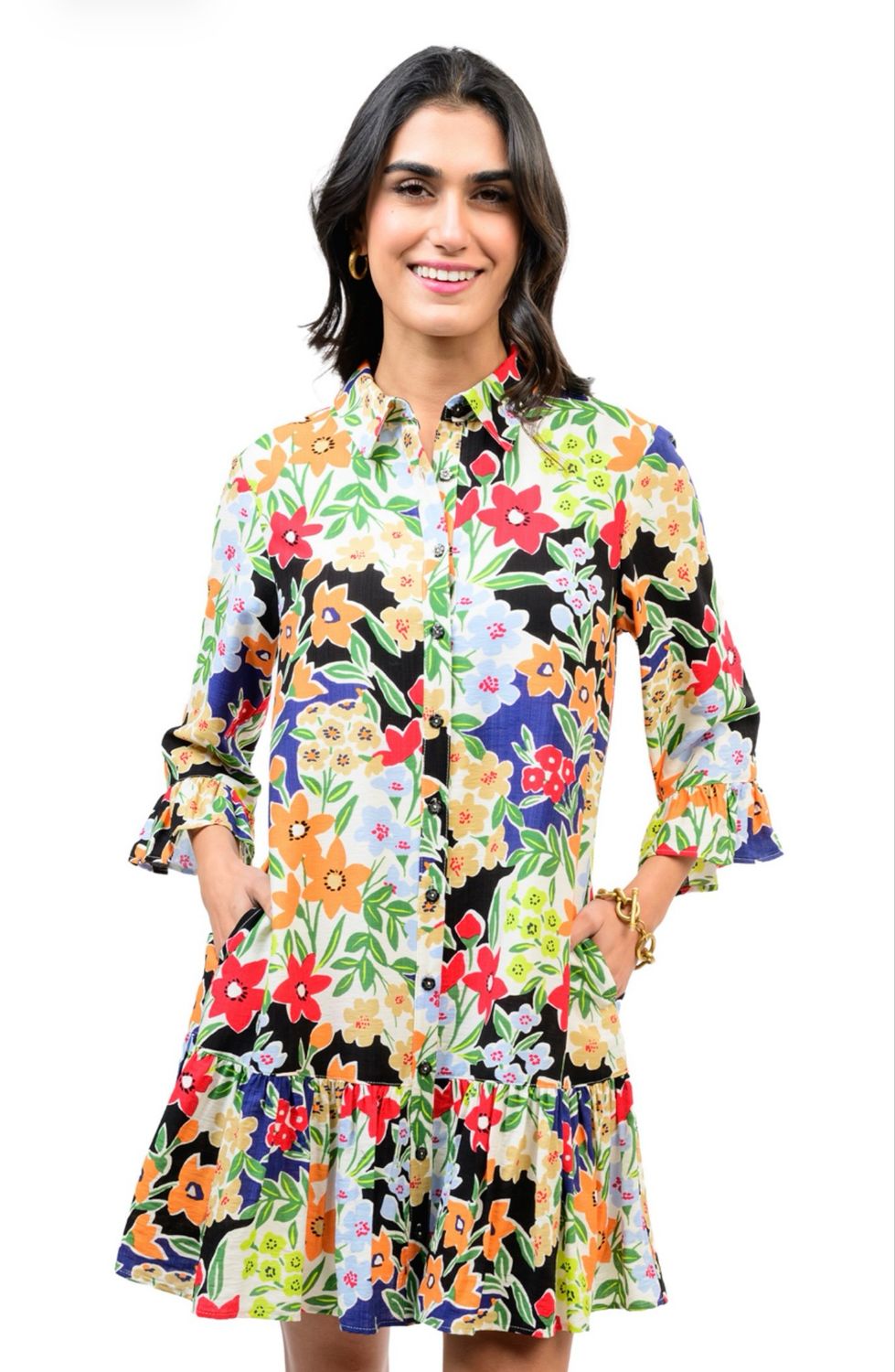 Uncle Frank 72669 Ruffles Hem's Dress