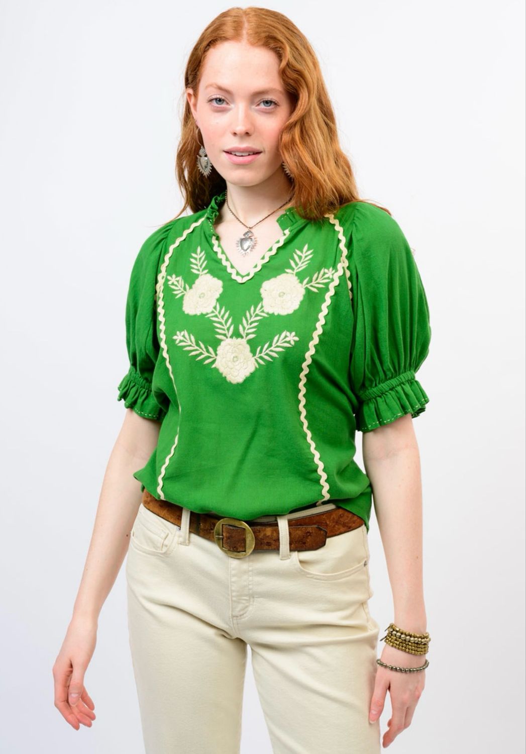Sister Mary Dana Blouse-Green