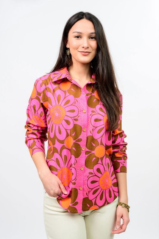 Ivy Jane 621596 Mod Daisy Camp Shirt