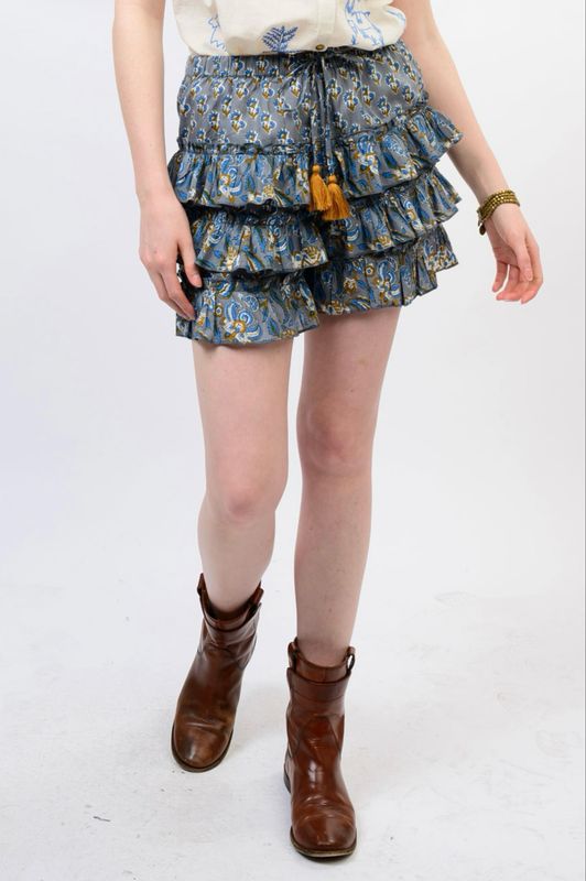 Sister Mary Linda Shorts-Grey Block