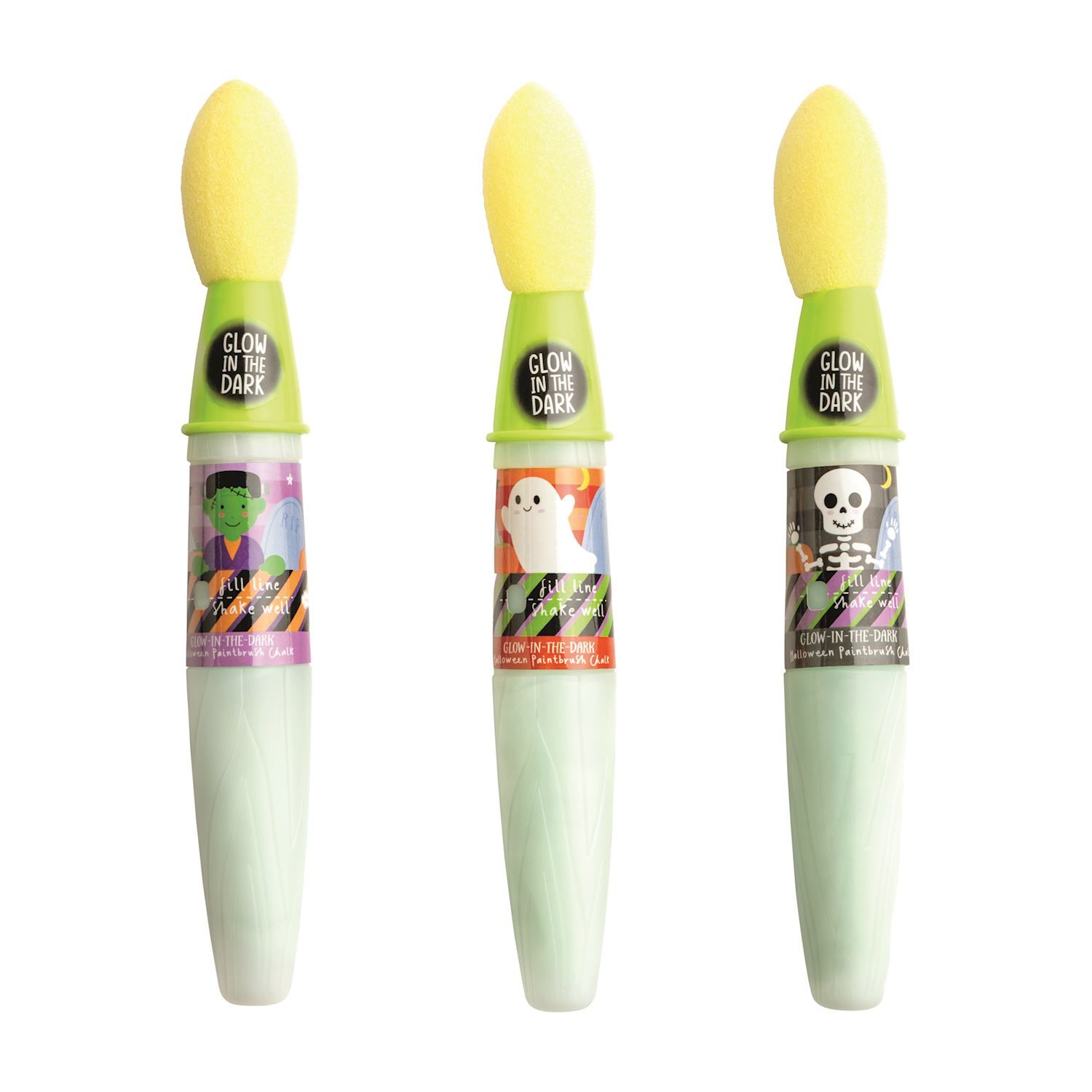 Mudpie 11640025 Halloween Glow Chalk Brushes