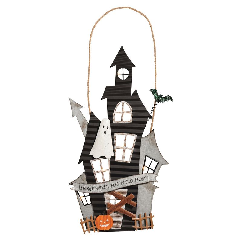 MudPie 40060153 Haunted House Door Hanger