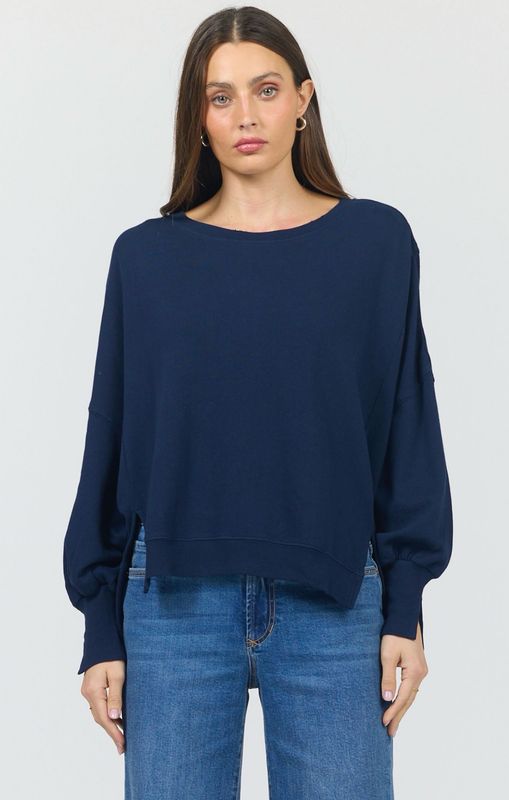 Dear John DSW3163U9BCK Trenton Sweatsh-BlackIris