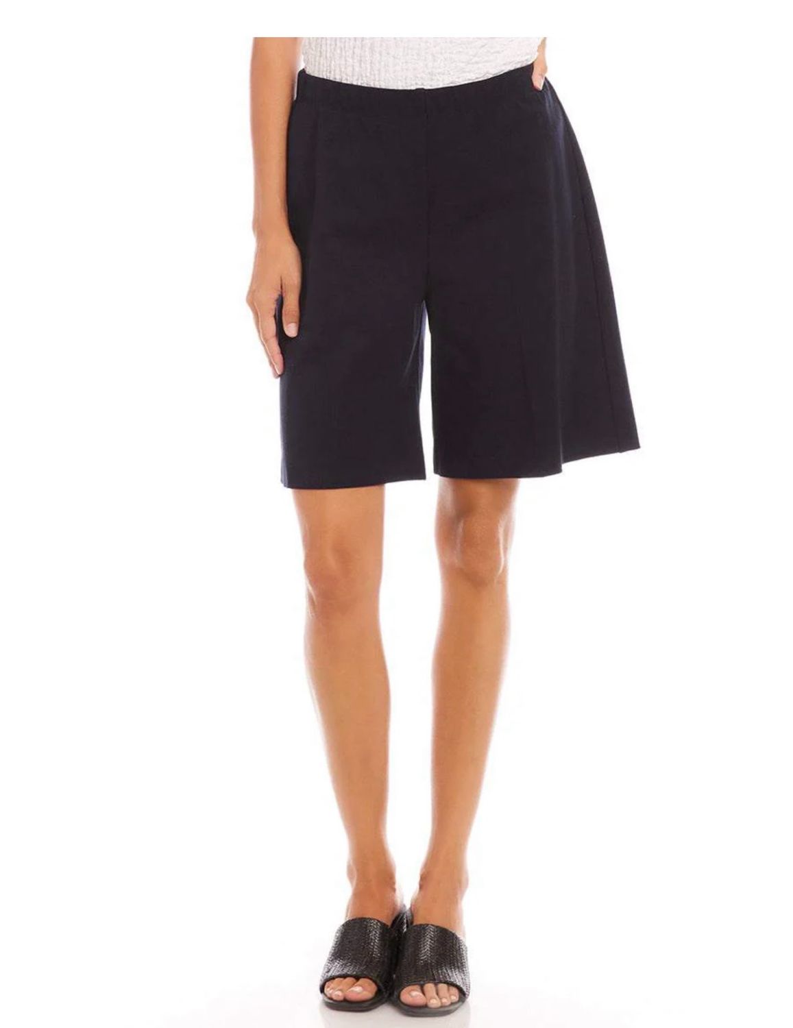 Karen Kane L09003 A-Line Shorts Navy
