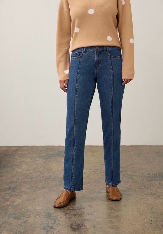 FDJ 5515370 Christine Str. Leg-Dark Wash