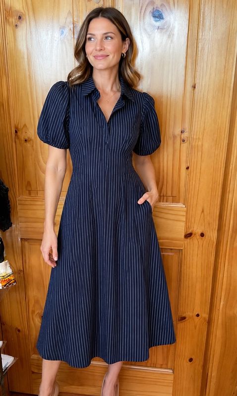 Sincerely Ours 26-2205 Janelle Maxi-NavyStripe