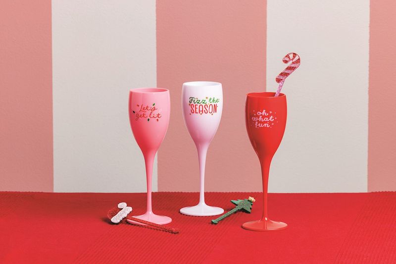 MudPie 40350110 Holiday Champagne Flute