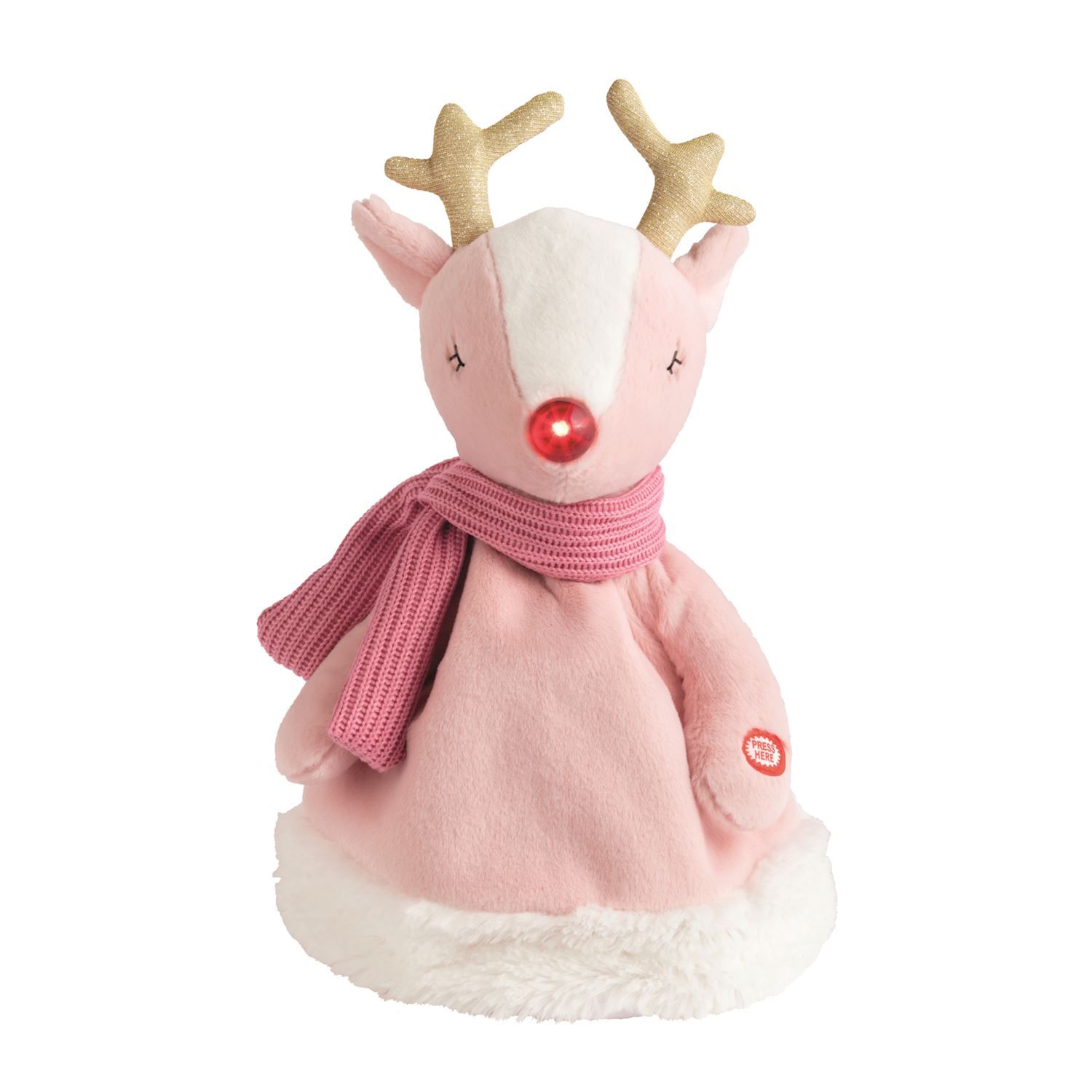MudPie 16010260 Singing Reindeer Hat