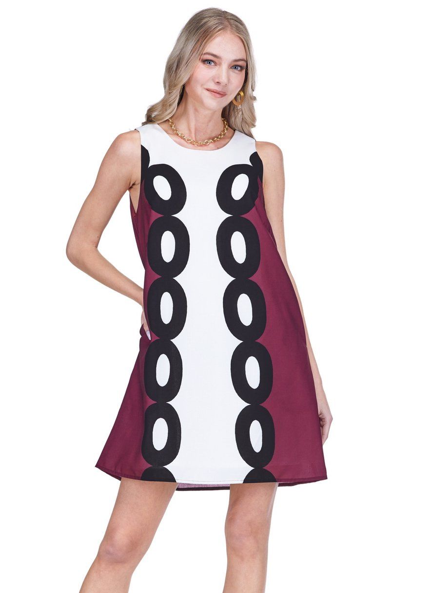 Jade 78F8071-35 Sheath Dress-Maroon